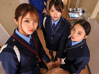 【VR】無表情で罵倒しながら強制手コキ抜きする3人の少年看守レディ！木下ひまり 月野かすみ 北岡果林